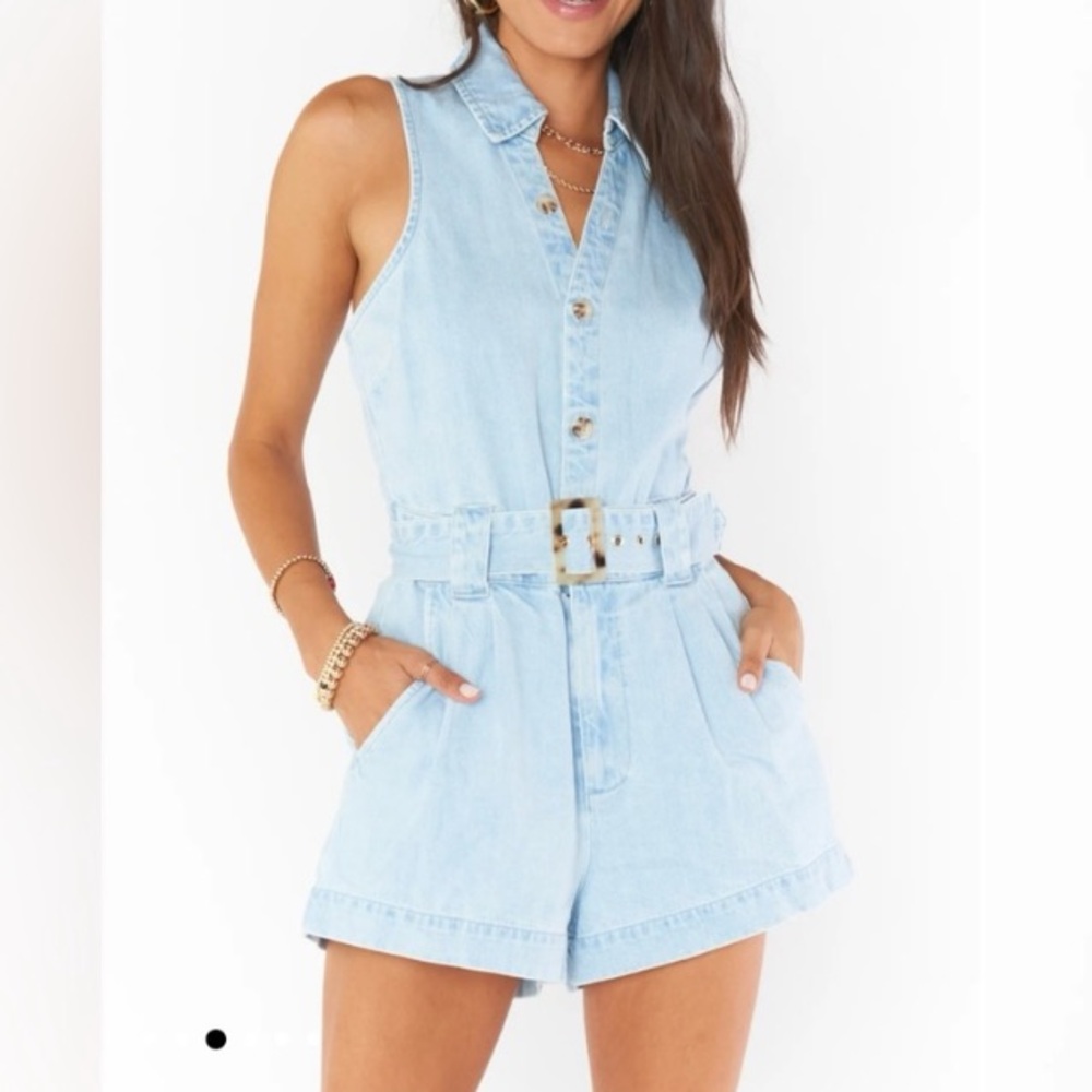 Show Me Your MuMu Richmond Romper Denim Playsuit